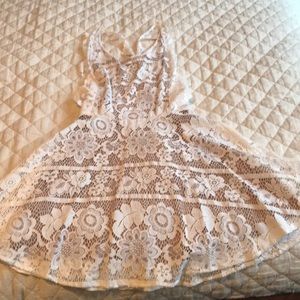 For Love & Lemons White Lace Dress